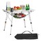 Portable Roll Up Aluminum Camping Table with Adjustable Height